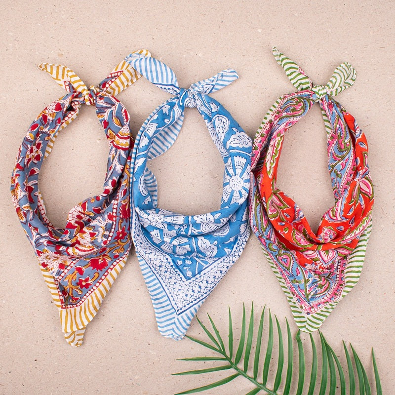 Everything You Need To Know About Block Print Cotton Bandanas