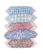 Set of 5 – Handmade Cotton Bandanas for Bikers & Outdoor Sports | Block Printed Neck Wrap, Dust Cover & Head Wrap | Breathable Unisex Accessory | UK