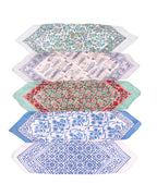 Set of 5 – Premium Cotton Bandanas for Hair Loss & Chemo Head Wraps | Soft Block Printed Headscarf, Neck Tie & Head Covering | Gentle Unisex Gift | UK