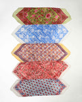 Set of 5 – Organic Cotton Bandana Head Scarves | Hand Printed Boho Hair Wraps for Women | Lightweight Eco-Friendly Headband & Neck Tie | UK