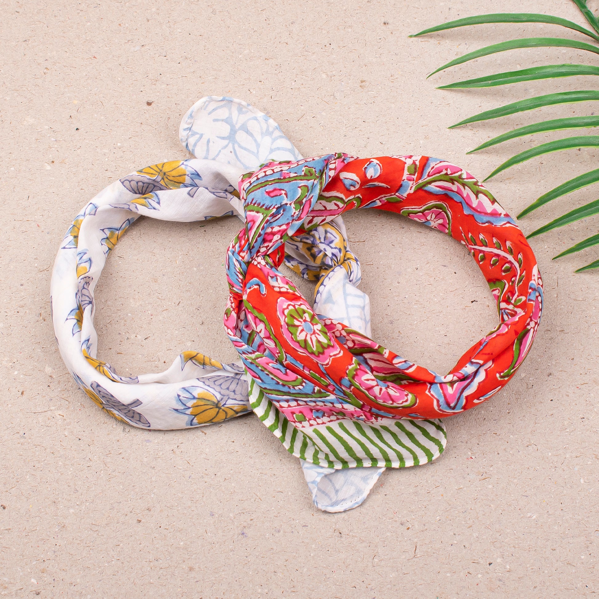 Block Print Cotton Bandanas