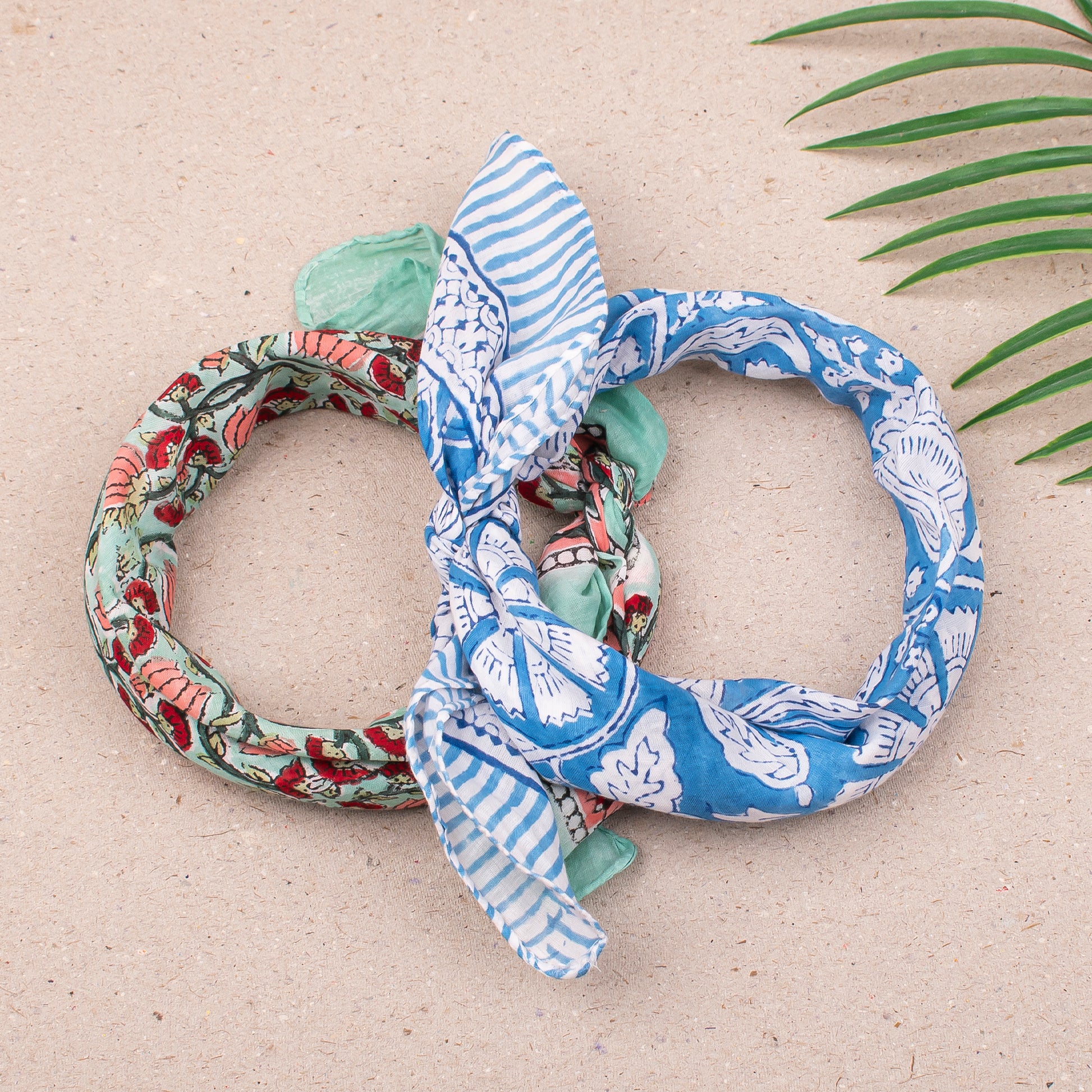 Block Print Cotton Bandanas