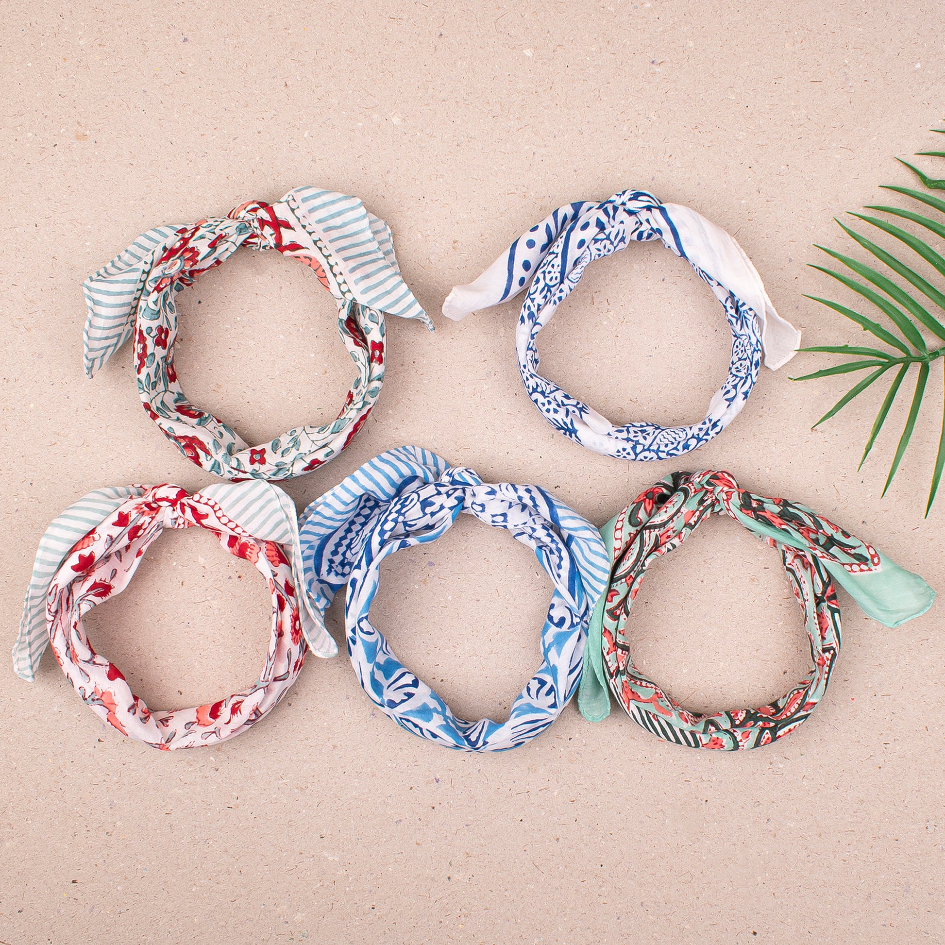 Block Print Bandanas
