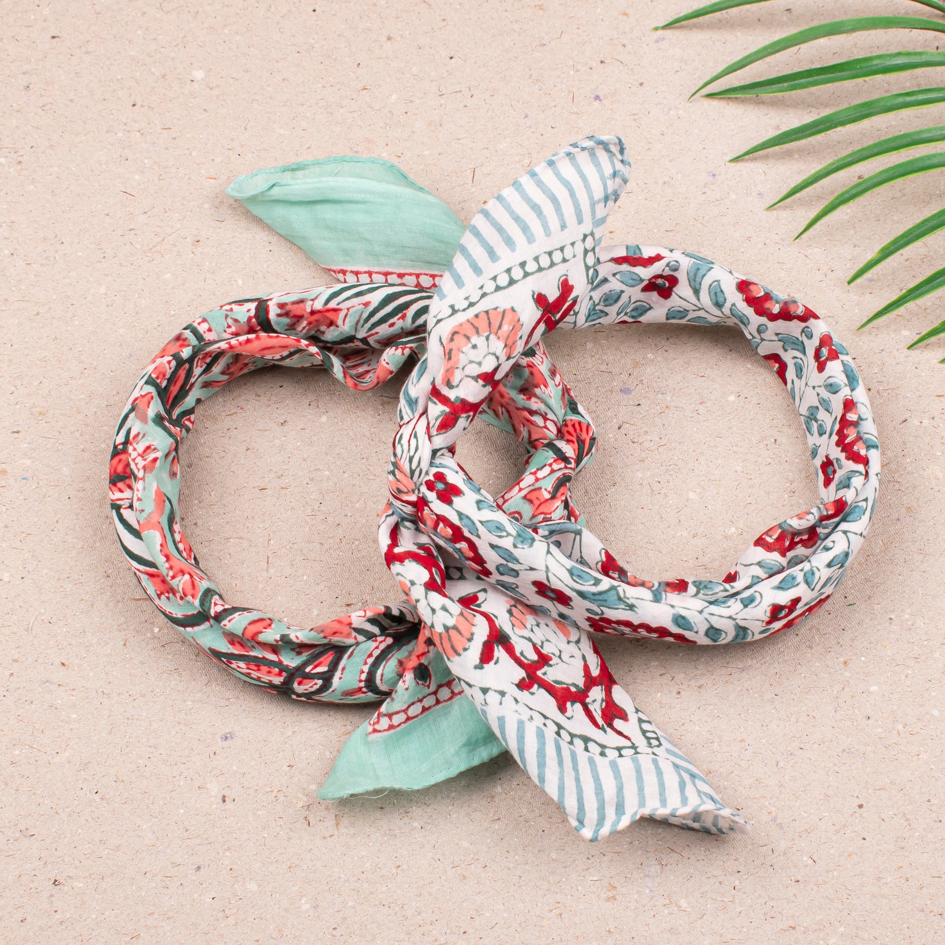 Block Print Cotton Bandanas