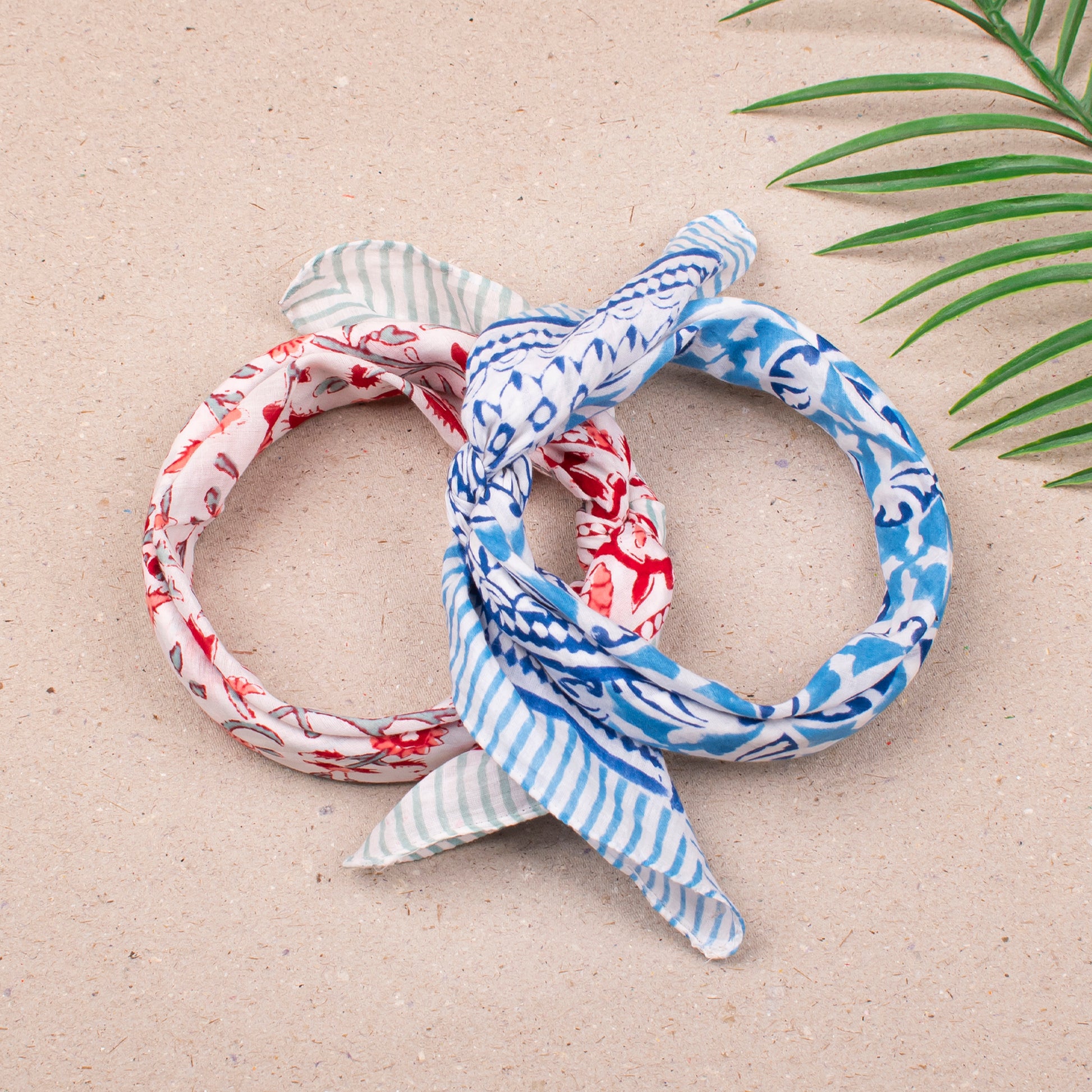 Block Print Cotton Bandanas