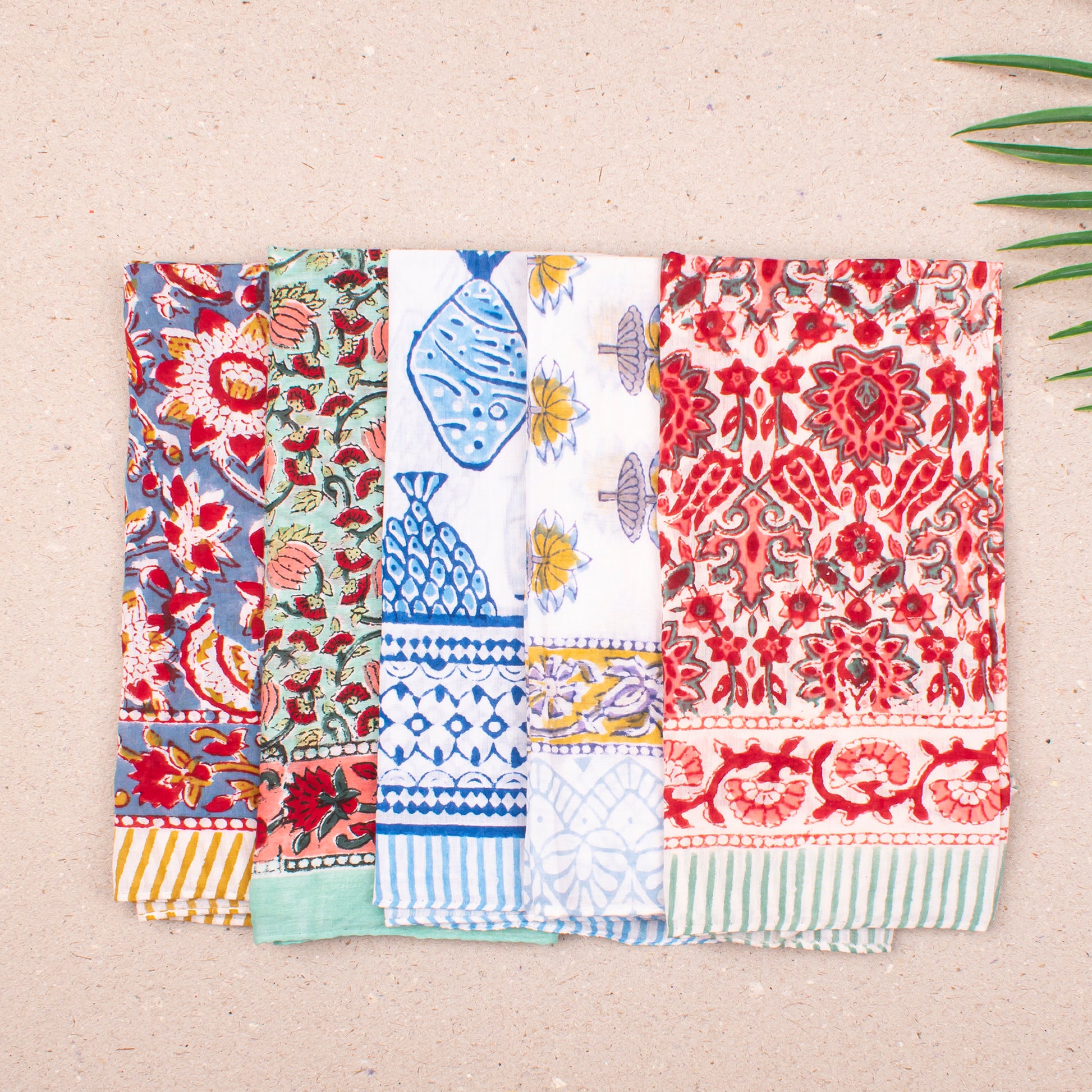 Block Print Cotton Bandanas
