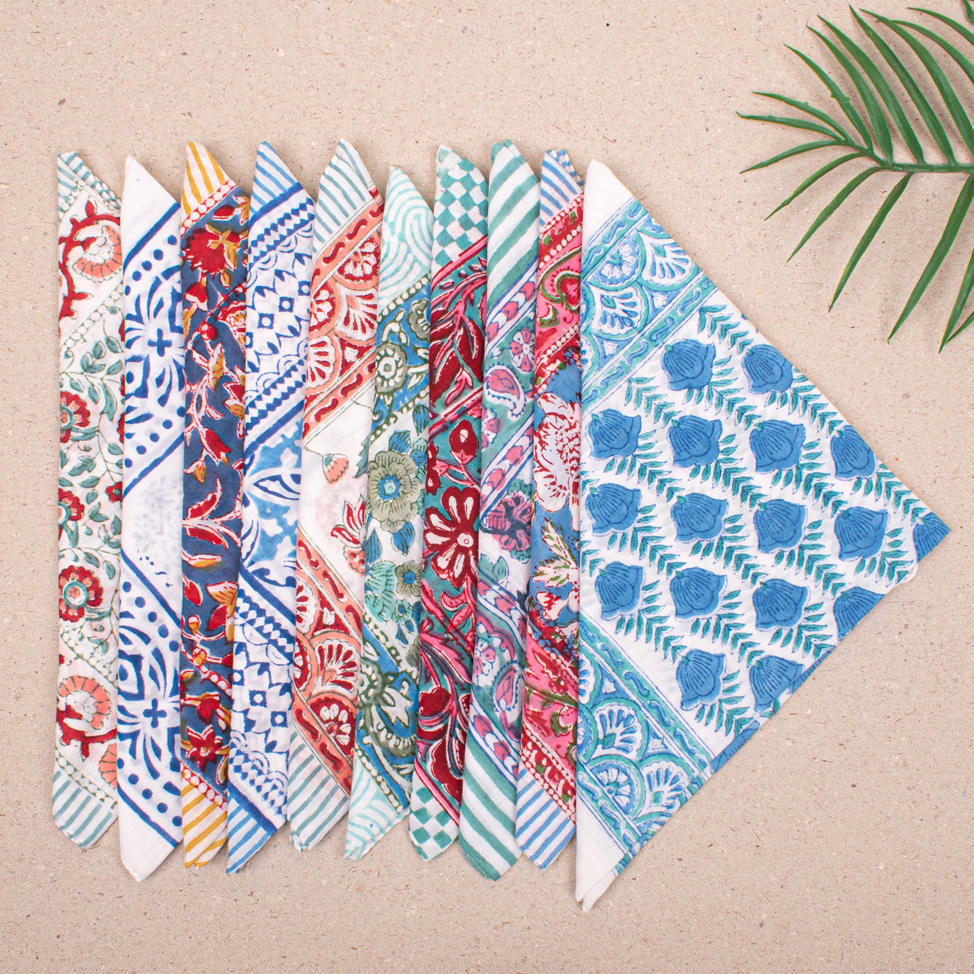 Block Print Cotton Bandanas
