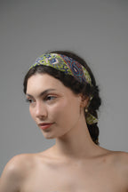 Set of 5 – Unisex Block Printed Cotton Bandanas | Boho Neck Wrap, Head Tie & Hair Scarf for Men & Women | Handmade Sustainable Fashion Accessory | UK