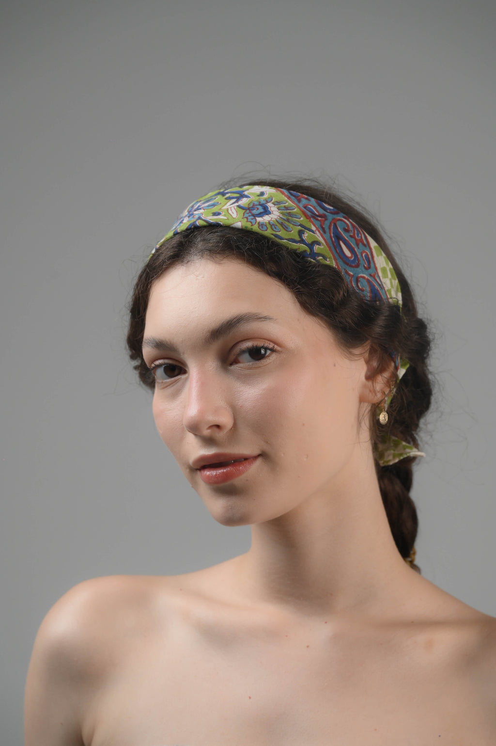 Set of 5 – Paisley Print Cotton Bandanas | Handmade Boho Block Printed Neck Scarf, Headband & Hair Wrap | Sustainable Unisex Fashion Gift | UK