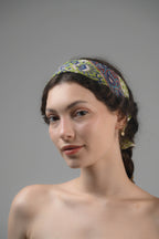 Set of 5 – Paisley Print Cotton Bandanas | Handmade Boho Block Printed Neck Scarf, Headband & Hair Wrap | Sustainable Unisex Fashion Gift | UK