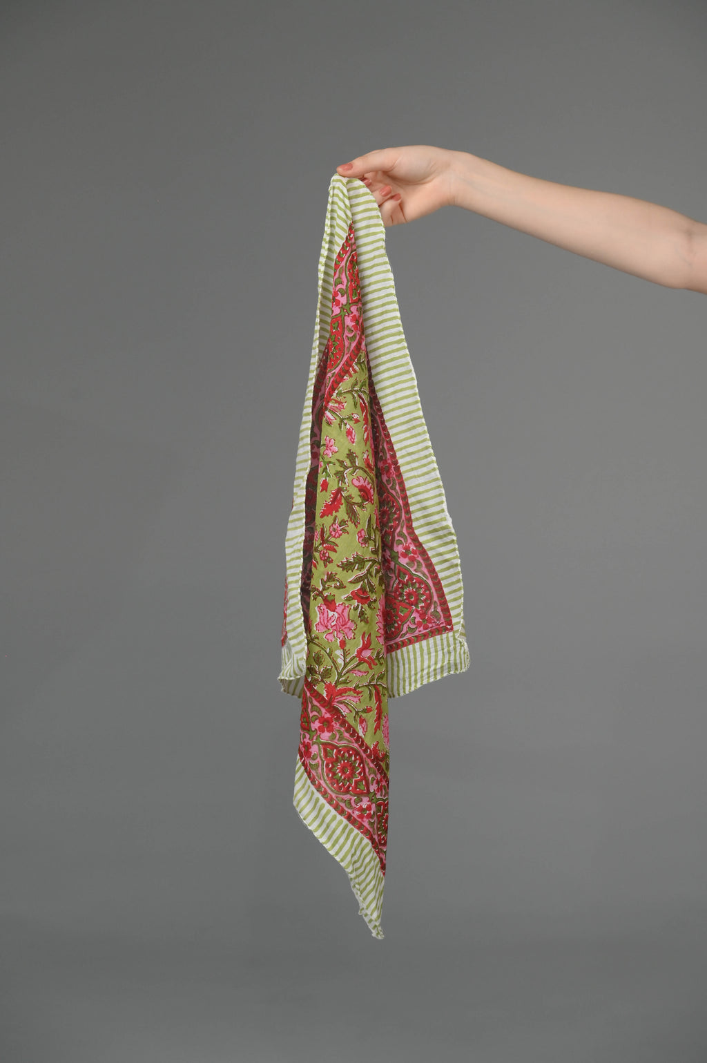 Set of 10 – Soft Cotton Head Wraps for Chemo & Hair Loss | Hand Block Printed Bandana Scarves, Neck Tie & Head Covering | Gentle Comfort Gift Set | UK