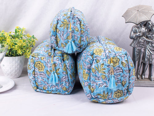 3pcs - Best Quality Cotton Makeup Bags, Lightweight Cotton Bags, Premium Cotton Fabric Bags, 3pcs Women Beauty Case Pouch