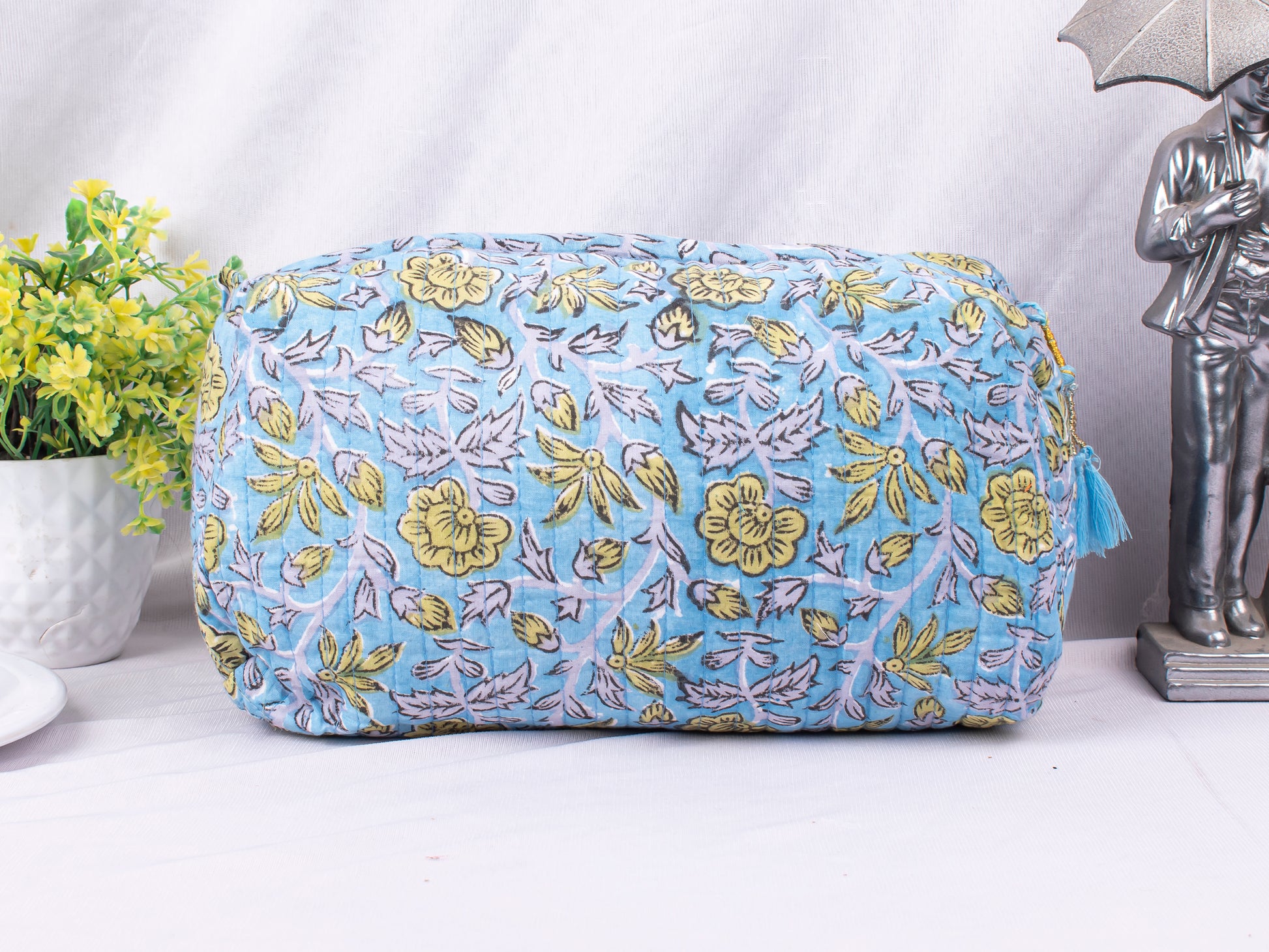 3pcs - Best Quality Cotton Makeup Bags, Lightweight Cotton Bags, Premium Cotton Fabric Bags, 3pcs Women Beauty Case Pouch